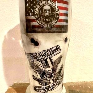 Custom Made Designer Tumbler 30 oz 2nd Amendment
